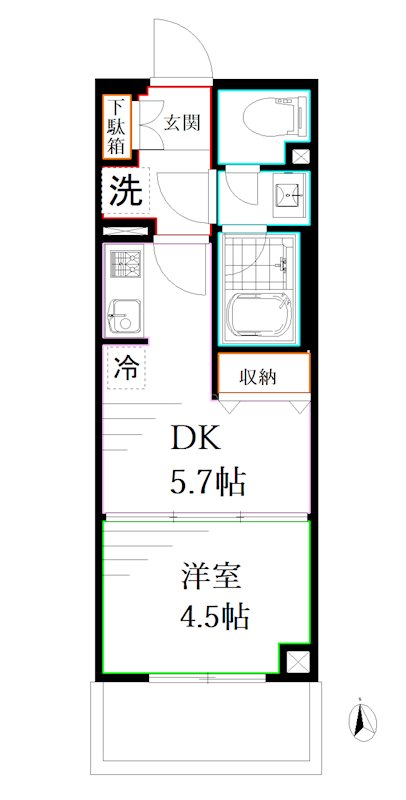 ディアクレスト西荻窪  間取り
