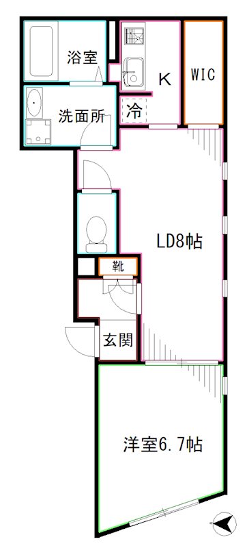 LUORE新井薬師 間取り