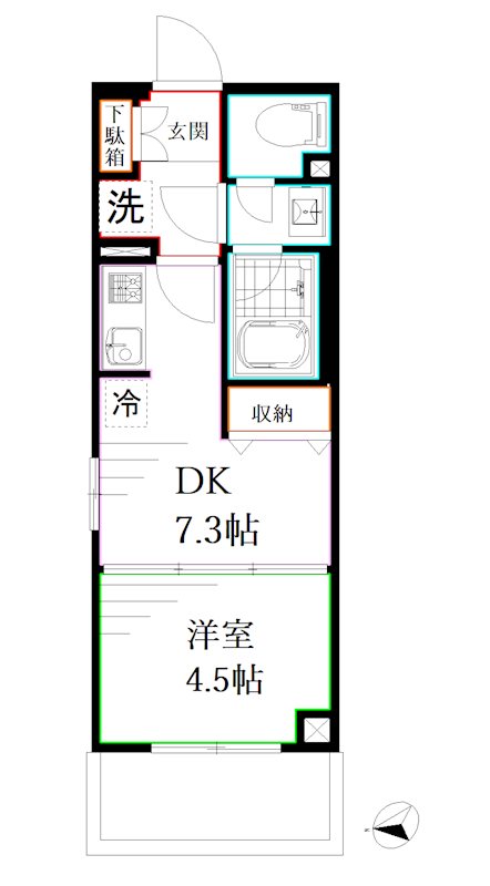 ディアクレスト西荻窪  間取り