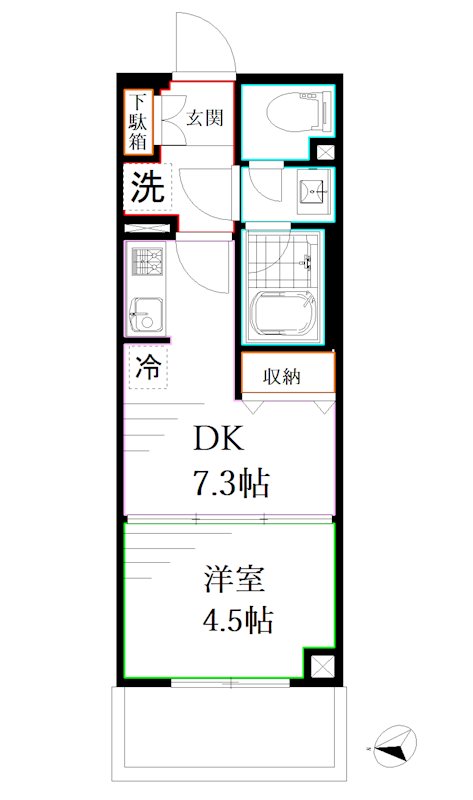 ディアクレスト西荻窪 間取り