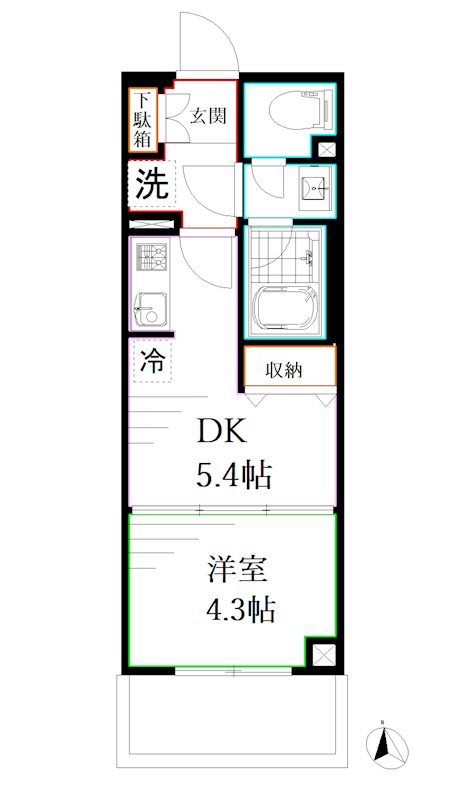 ディアクレスト西荻窪 間取り