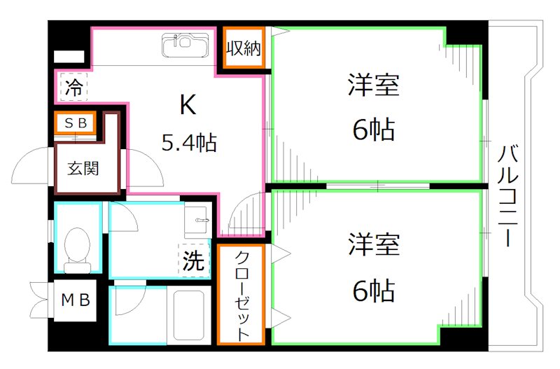 ドネグレイス立川ビル 間取り