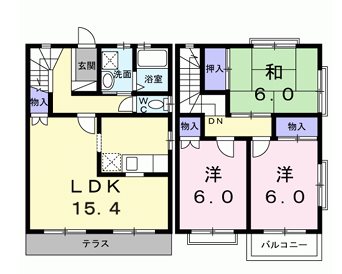 サニーコート A  間取り