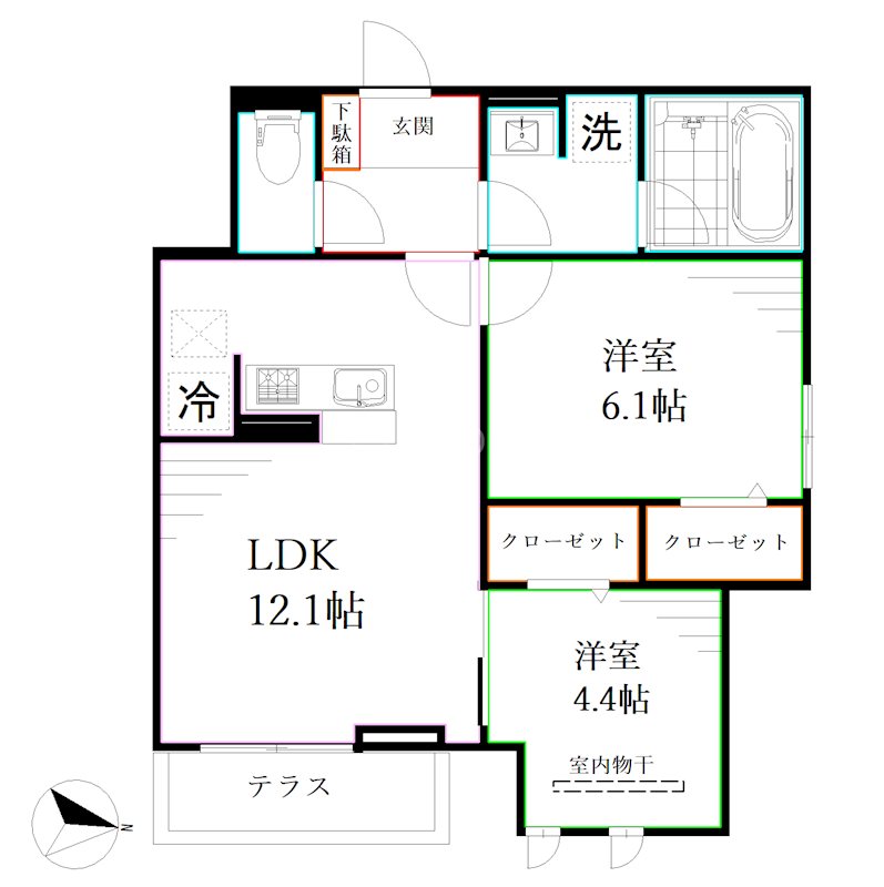 D-PRECIOUS深大寺東町 間取り