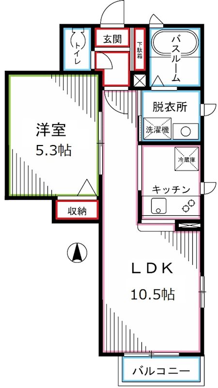 クレールコガネイ 間取り