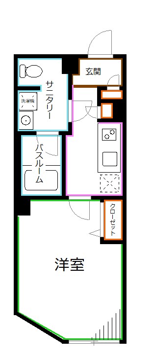 フェリーチェ阿佐ヶ谷J 間取り