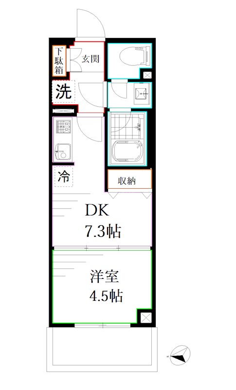 ディアクレスト西荻窪 間取り