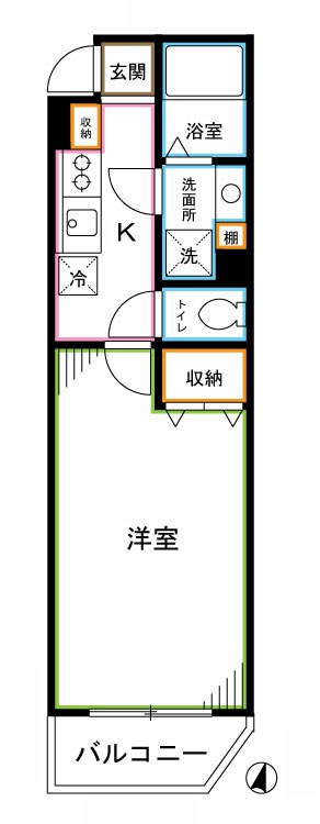アリーチェ中野富士見町 間取り