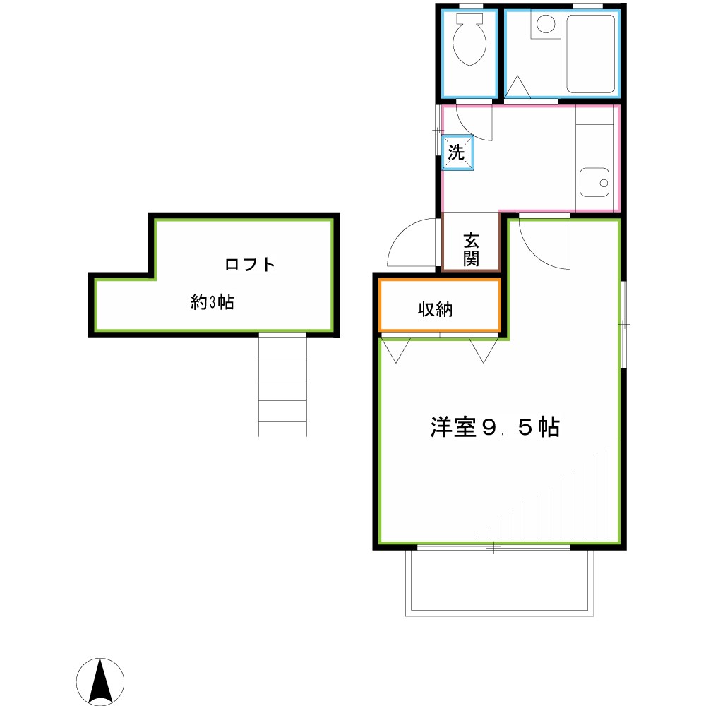 ＬＡ　ＢＥＬＬＡ　ＣＡＳＡ 間取り