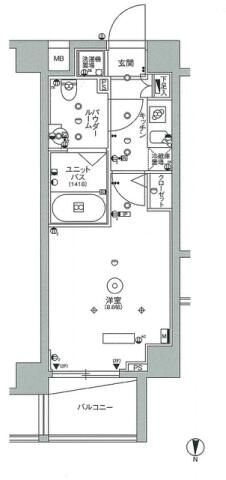 スカイコート中野沼袋 間取り図