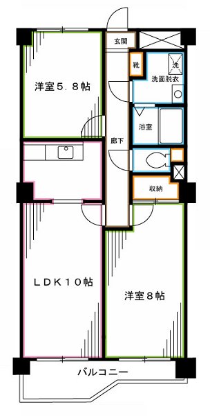 東中野パークハウス 間取り