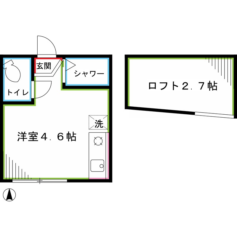 La Luce高円寺(ラルーチェ) 間取り