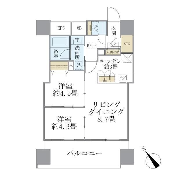 エミリブ東長崎 間取り