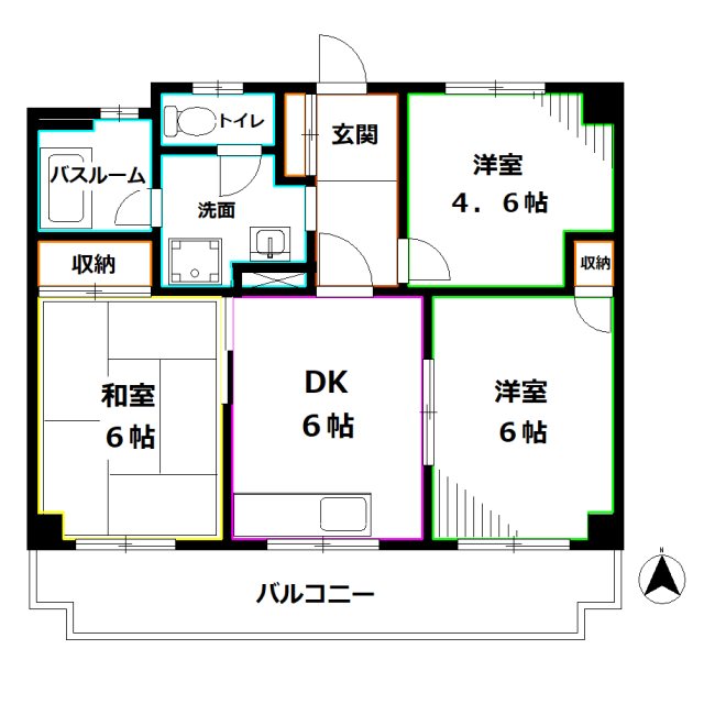 石神井台スカイハイツ 間取り