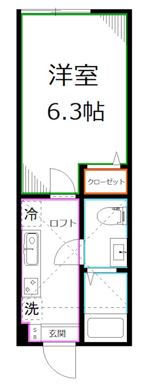 アザーレ・キュリオス国立 間取り
