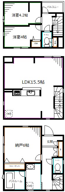 Kolet杉並桃井   間取り