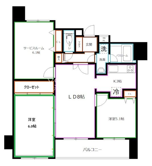 ライオンズシティ武蔵小金井  間取り