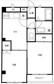 モンシャトー高円寺 間取り