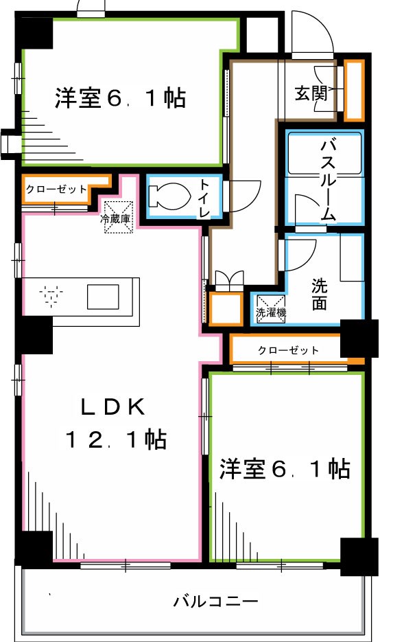 モデラート荻窪(moderato ogikubo) 間取り
