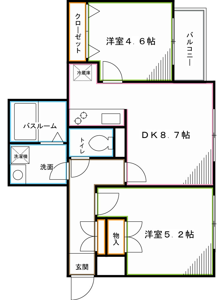 メゾン・ドゥ・住田 間取り