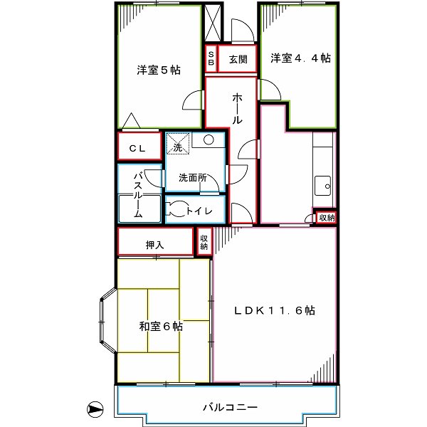 ベルガーデン 間取り