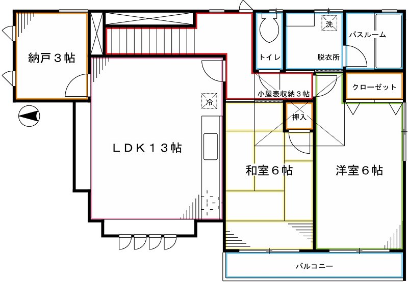 エバーグリーンハウス  間取り