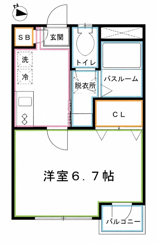 エクストゥディオ桜上水 間取り図