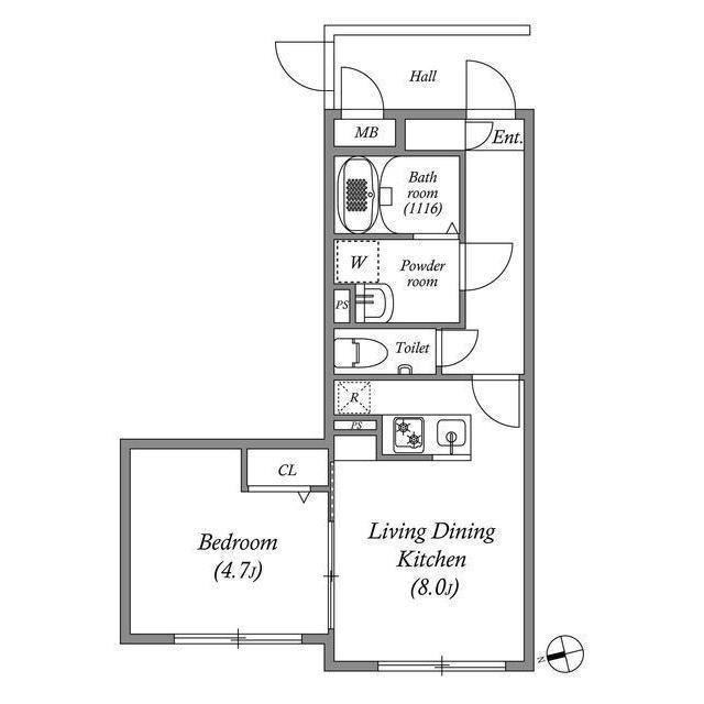 SOLASIA　residence荻窪Ⅱ  間取り
