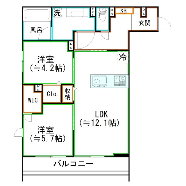 ザ・プレイス中野桃園 間取り