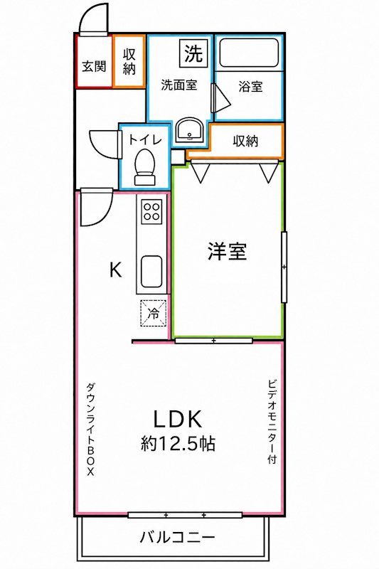 エミ・アミティエ立川羽衣 間取り