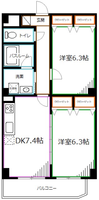 クレストアンク 間取り