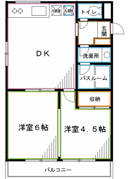 メゾン美羅樹Ⅰ 間取り