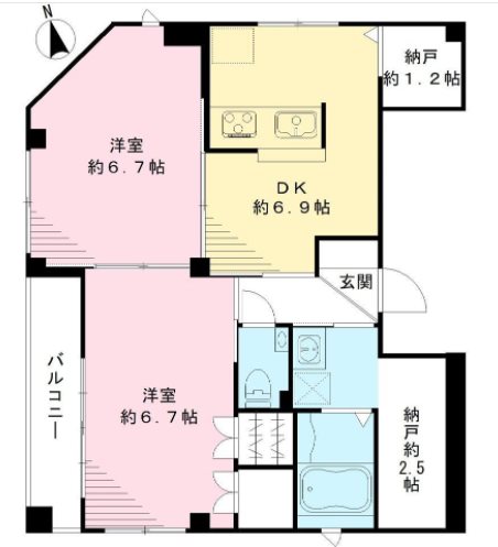 ビューノ北新宿 間取り