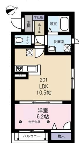 シャーメゾン弥生  間取り