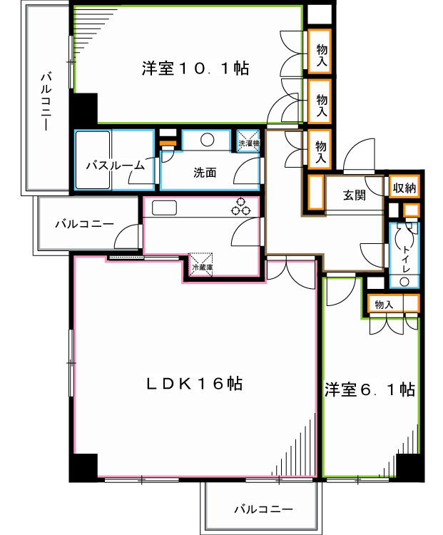 K&rsquo;S新中野 間取り