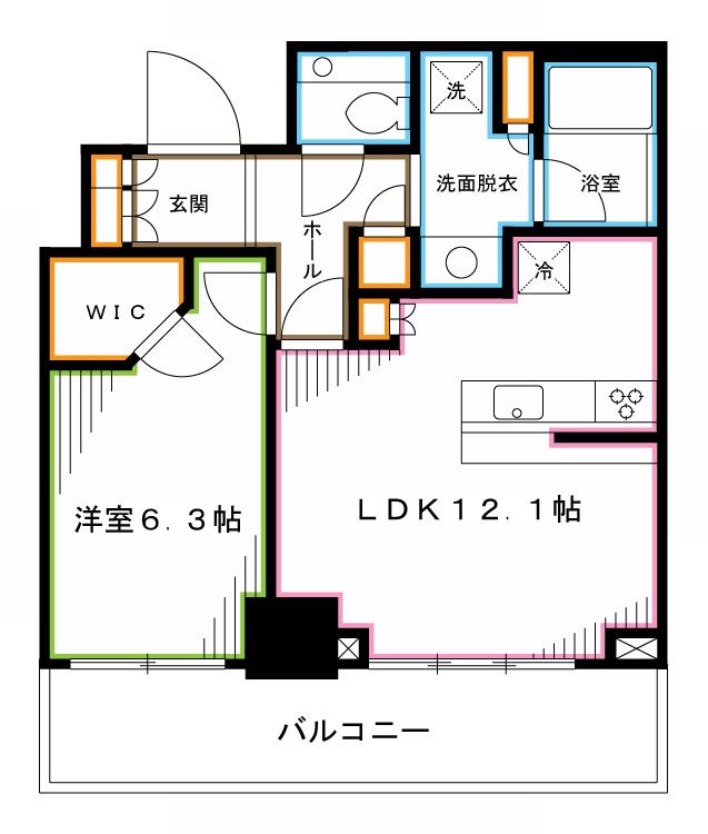 クラッシィタワー東中野 間取り