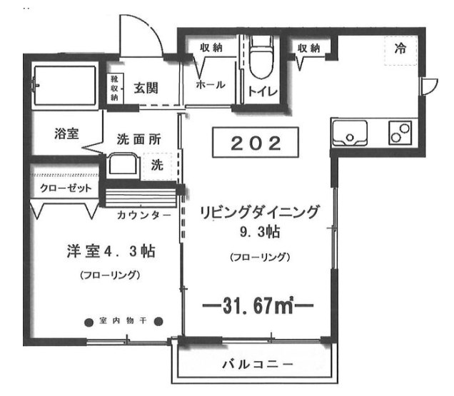 M（エム） 間取り