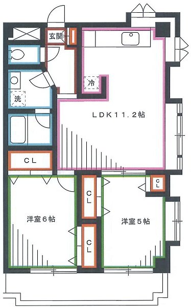COM･Caldecott 間取り
