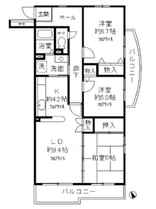 コーポレート小金井梶野通り5号棟 間取り