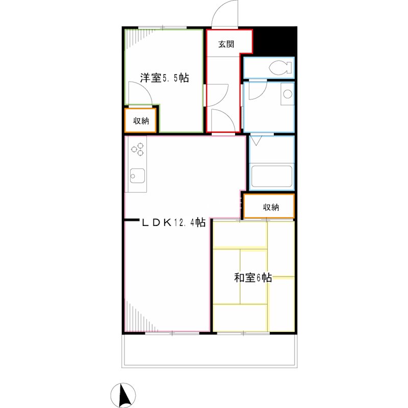 榎本第二コーポラス 間取り