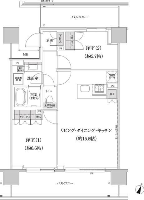 パークハビオ渋谷本町レジデンス 間取り