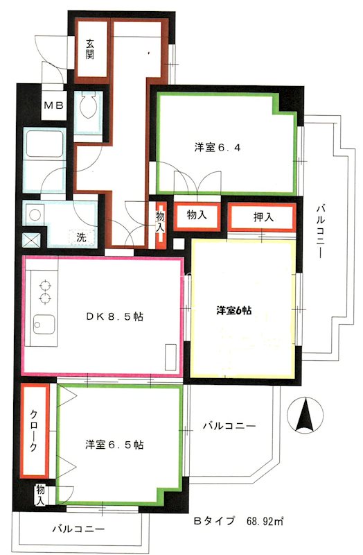 エスポワール小金井 間取り