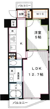 プラウドフラット東中野 間取り
