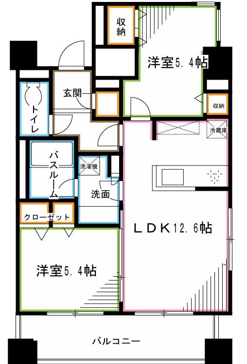 エミリブ鷺ノ宮 間取り