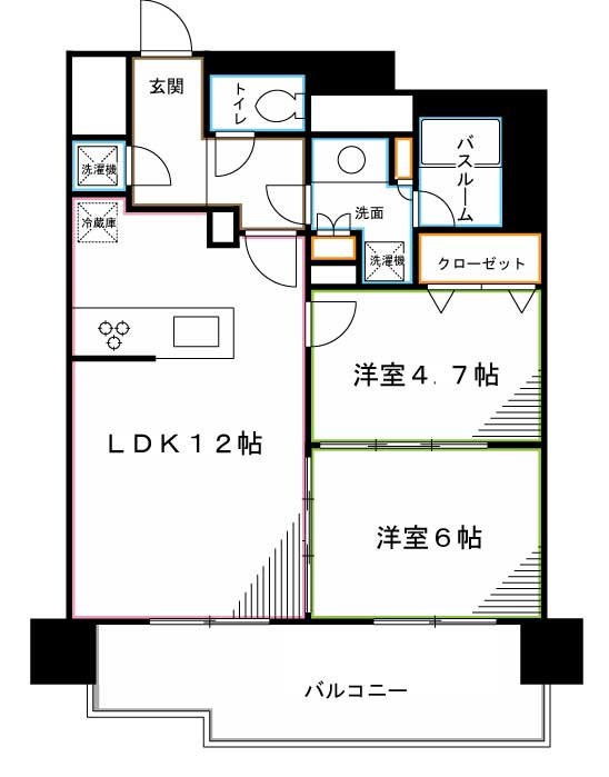 エミリブ鷺ノ宮 間取り