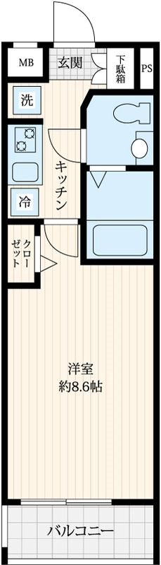 KNOTS西落合 間取り