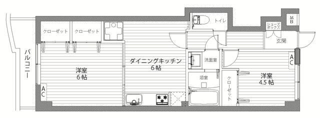 ニューフラット  間取り