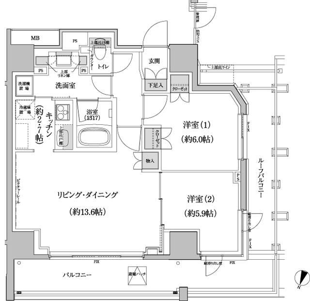 パークハビオ渋谷本町レジデンス 間取り