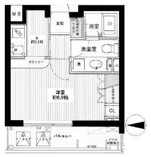 ヴァンテアンライフ高円寺壱番館 間取り