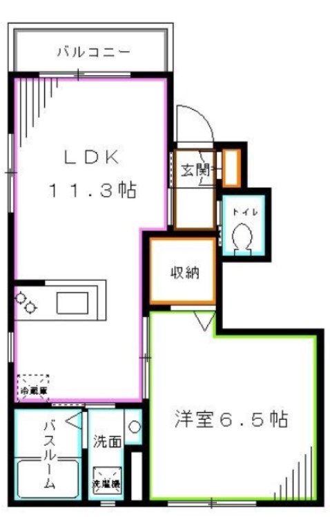 西荻Ⅱ番館 間取り